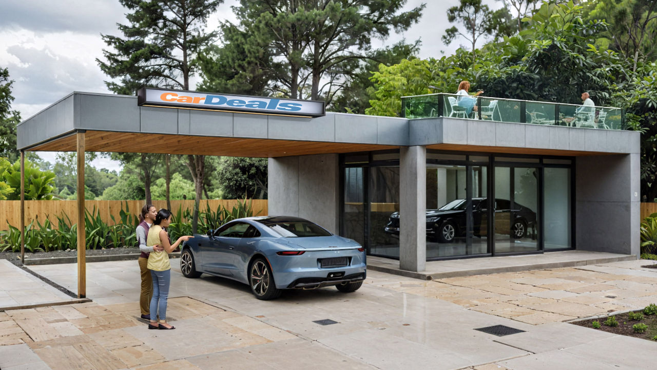 Kompaktes, modulares Autohaus - 72m2