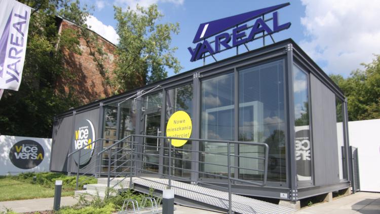 Bürocontainer, Vice Versa Wohnungsverkaufsbüro 62.5m2 - aussicht 1