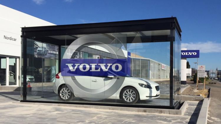 Messestände ,Glaskäfig Volvo 18m2 - Aussicht 1